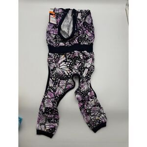 Top Paw Dog Hooded Tracksuit Medium Butterfly Purple White Black